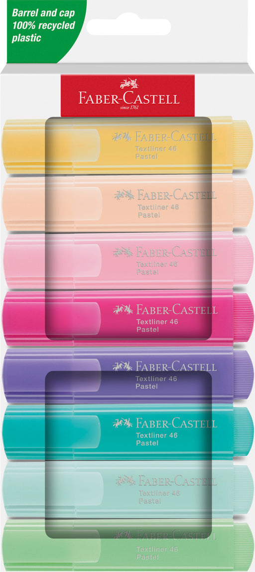 Textmarker Pastel 1546 8 Culori Faber-Castell