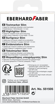 Set Textmarkere Slim Pătrat Nuanțe Naturale 6 buc Eberhard Faber