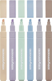 Set Textmarkere Slim Pătrat Nuanțe Naturale 6 buc Eberhard Faber