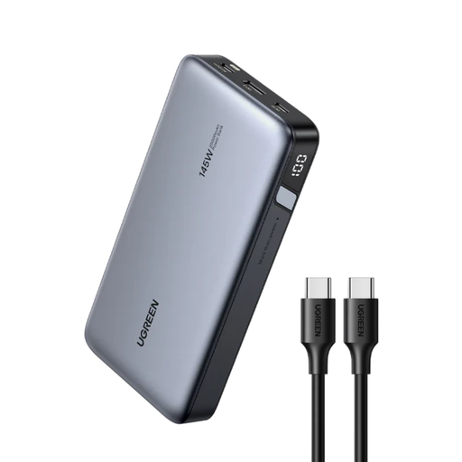Baterie externa Ugreen PB205 25000mAh 145W gri cu display digital