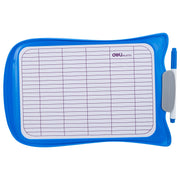 Whiteboard Școlar cu Ramă din Plastic 30 x 21 cm Deli