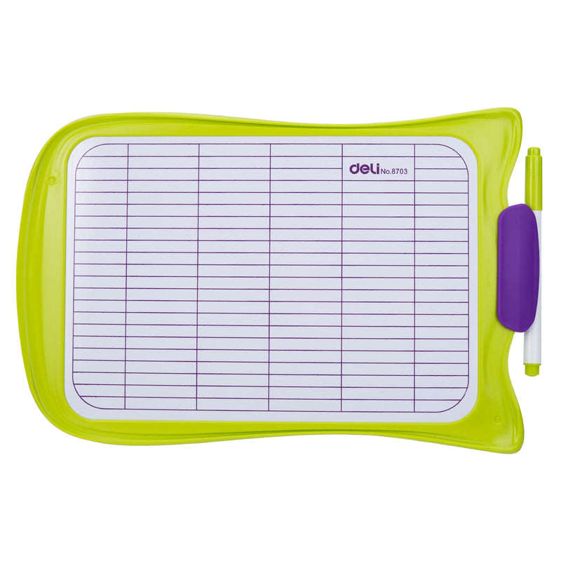 Whiteboard Școlar cu Ramă din Plastic 30 x 21 cm Deli