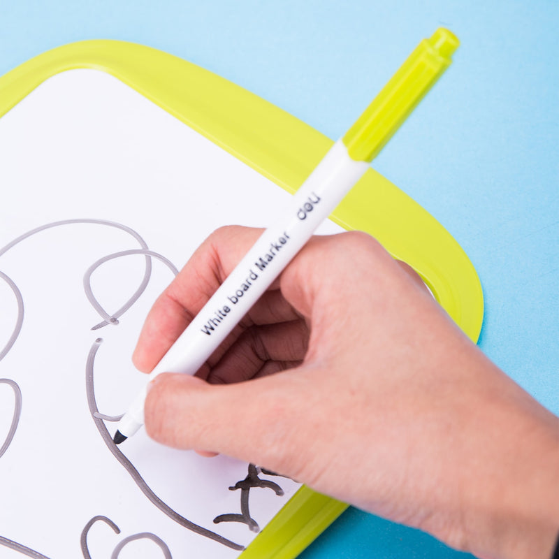 Whiteboard Școlar cu Ramă din Plastic 30 x 21 cm Deli
