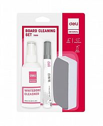 kit-whiteboard-burete-spray-2-markere-deli