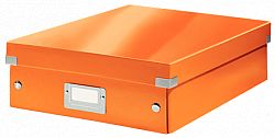 cutie-suprapozabila-leitz-click-store-organizer-medie-portocaliu