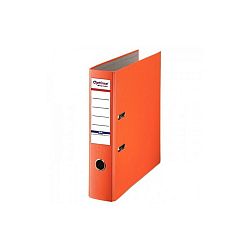 biblioraft-a4-plastifiat-pp-paper-margine-metalica-75-mm-optima-basic-portocaliu